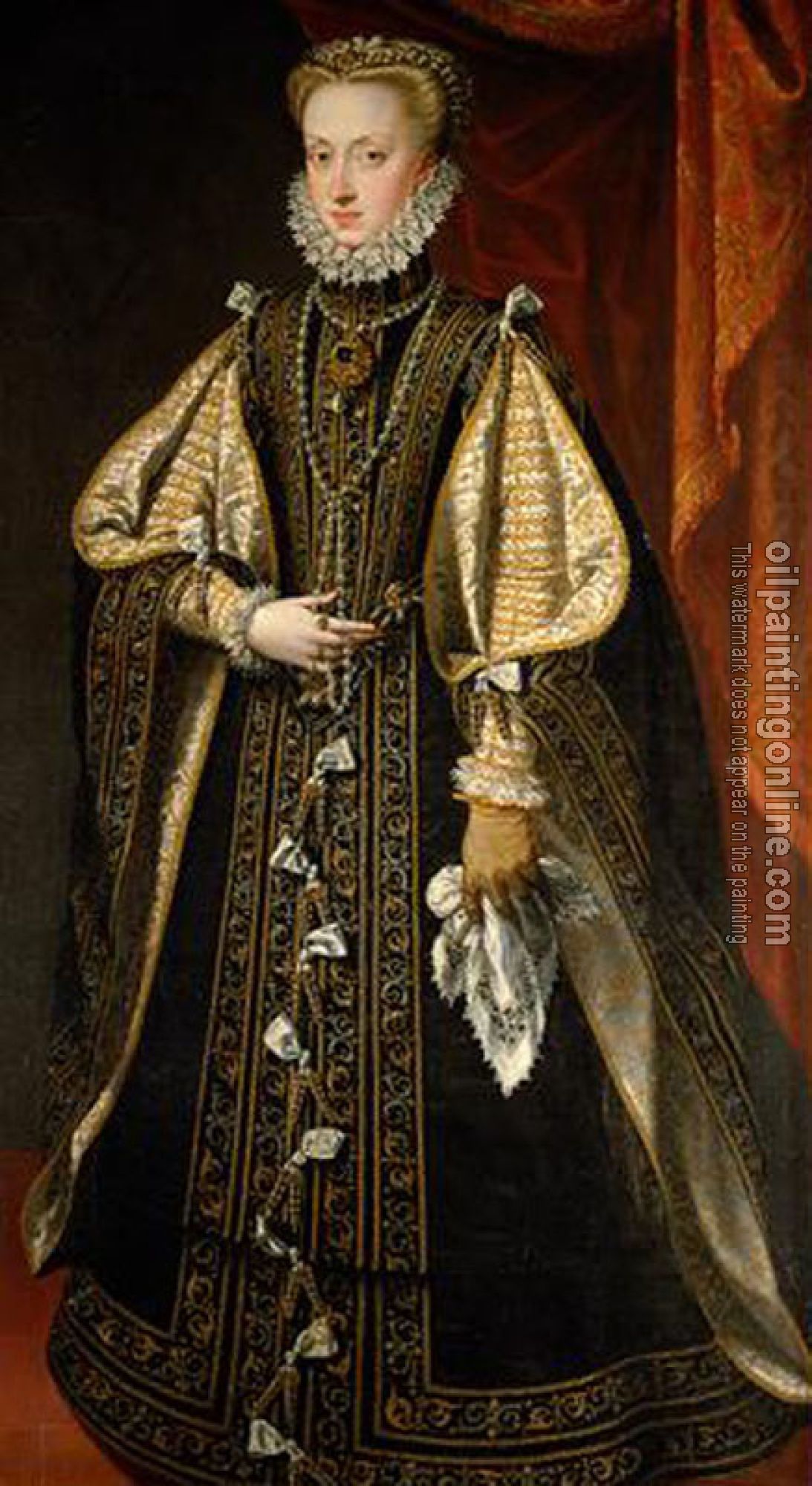 Alonso Sanchez Coello - Anna of Austria, fourth wife of Philip II of Spain